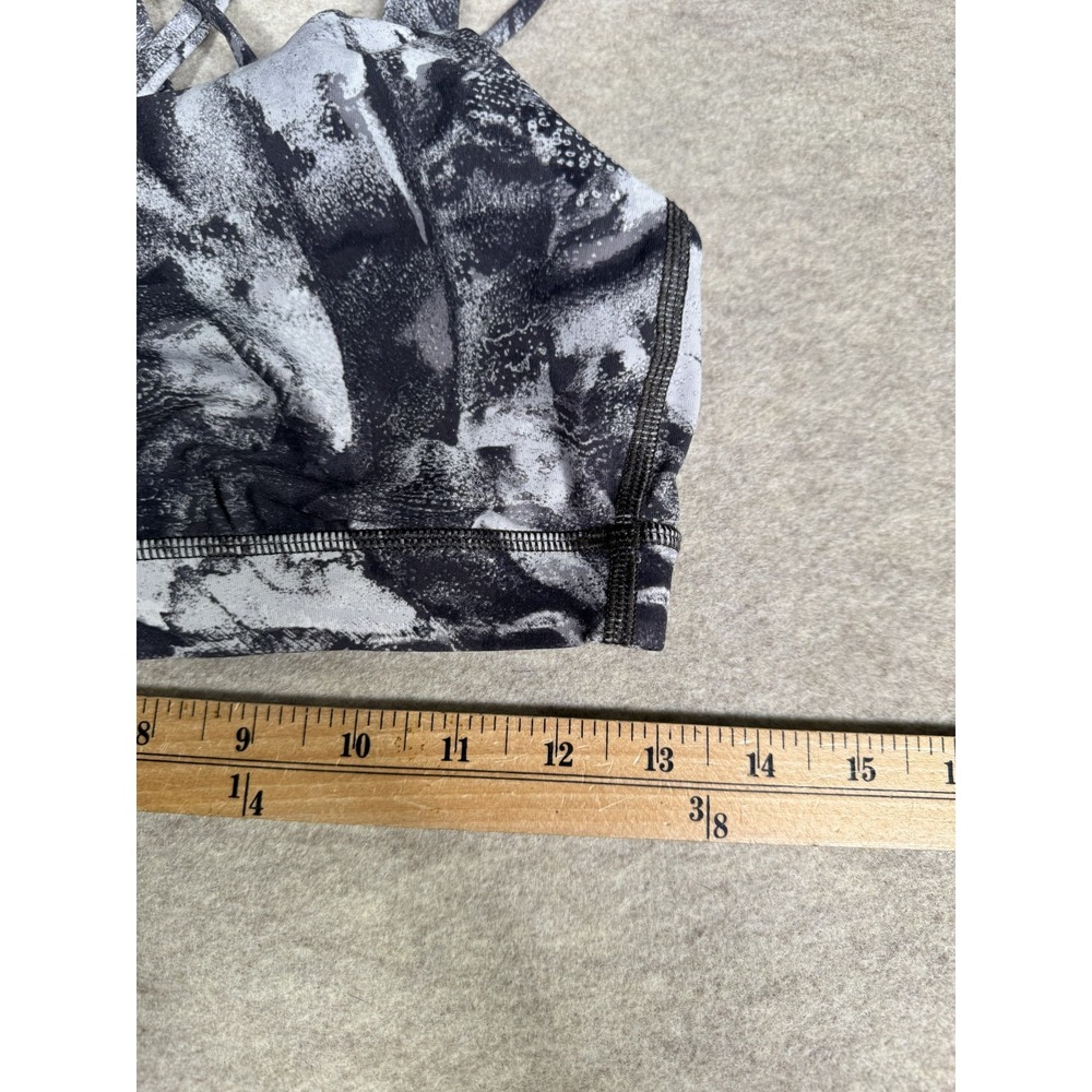 Lululemon Energy Sports Bra Womens 8 Take Flight Gray Multi Medium Support Yoga - Picture 9 of 9